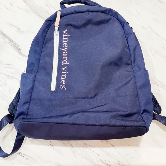 Vineyard Vines for Target Navy Blue and Pink Bookbag - Picture 2 of 10
